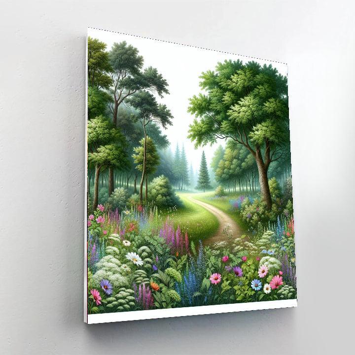 Magic Forest Trail Paint By Numbers Art