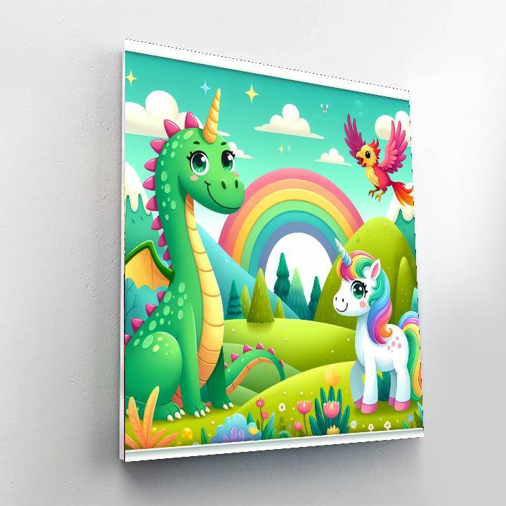 Mythical Creatures Academy Number Painting