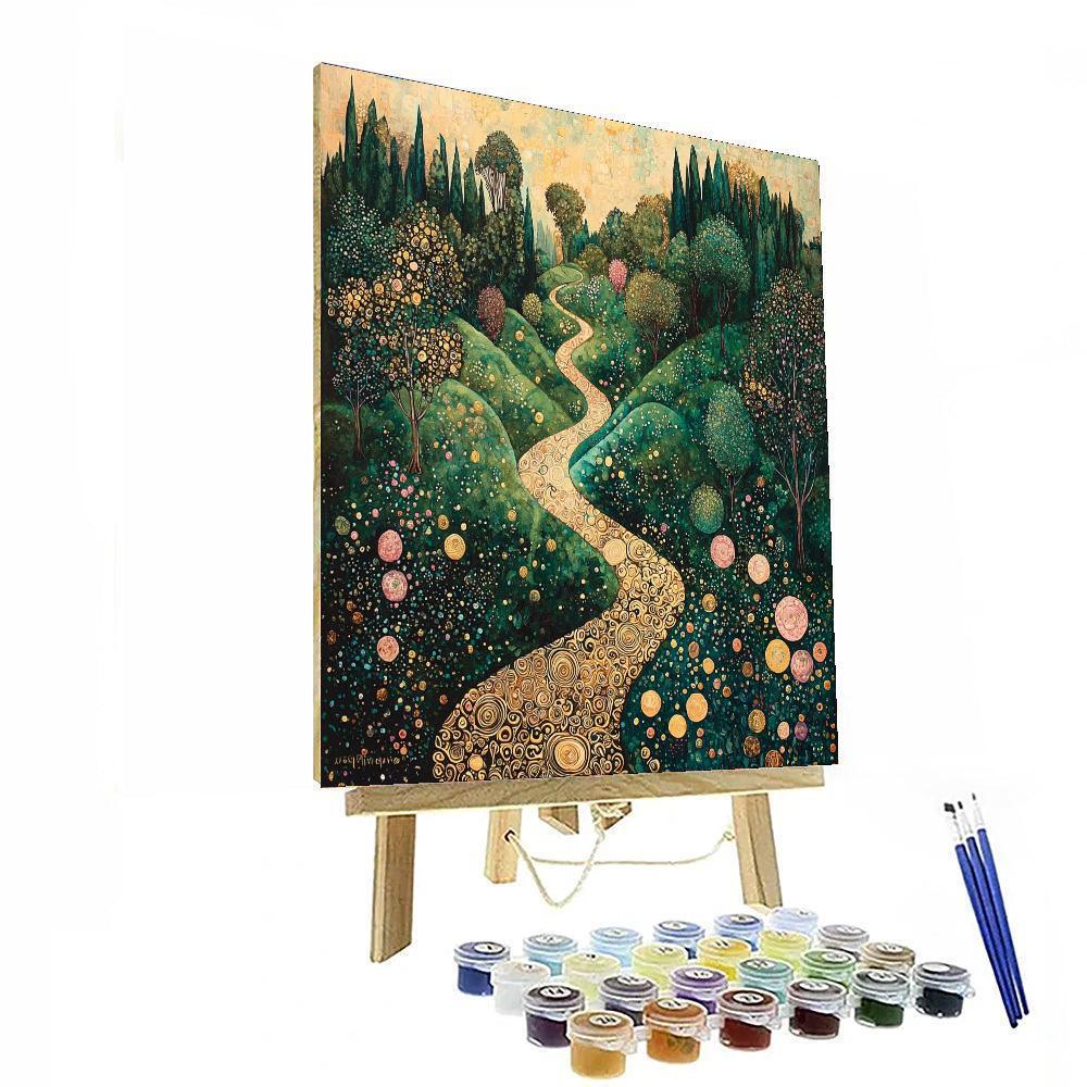 Gustav Klimt Inspired Artful Garden  Paint By Numbers
