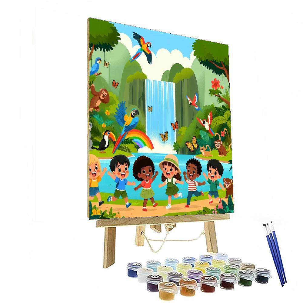 Colorful Rainforest Journey Numbered Painting Kits