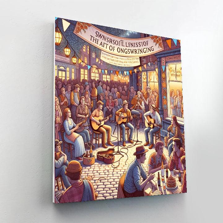 Nashville Songwriters Festival Paint By Numbers Art