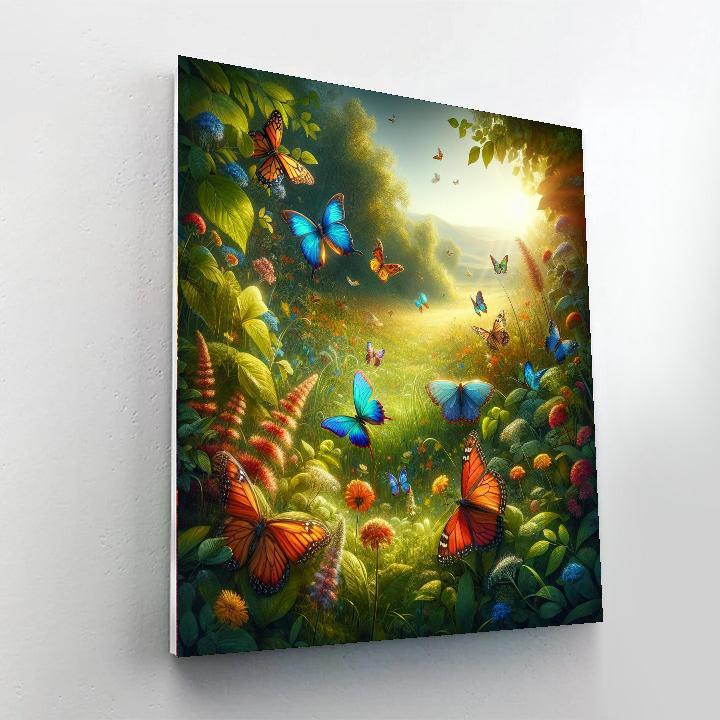 Kaleidoscope Butterflies Painting By Numbers Kit