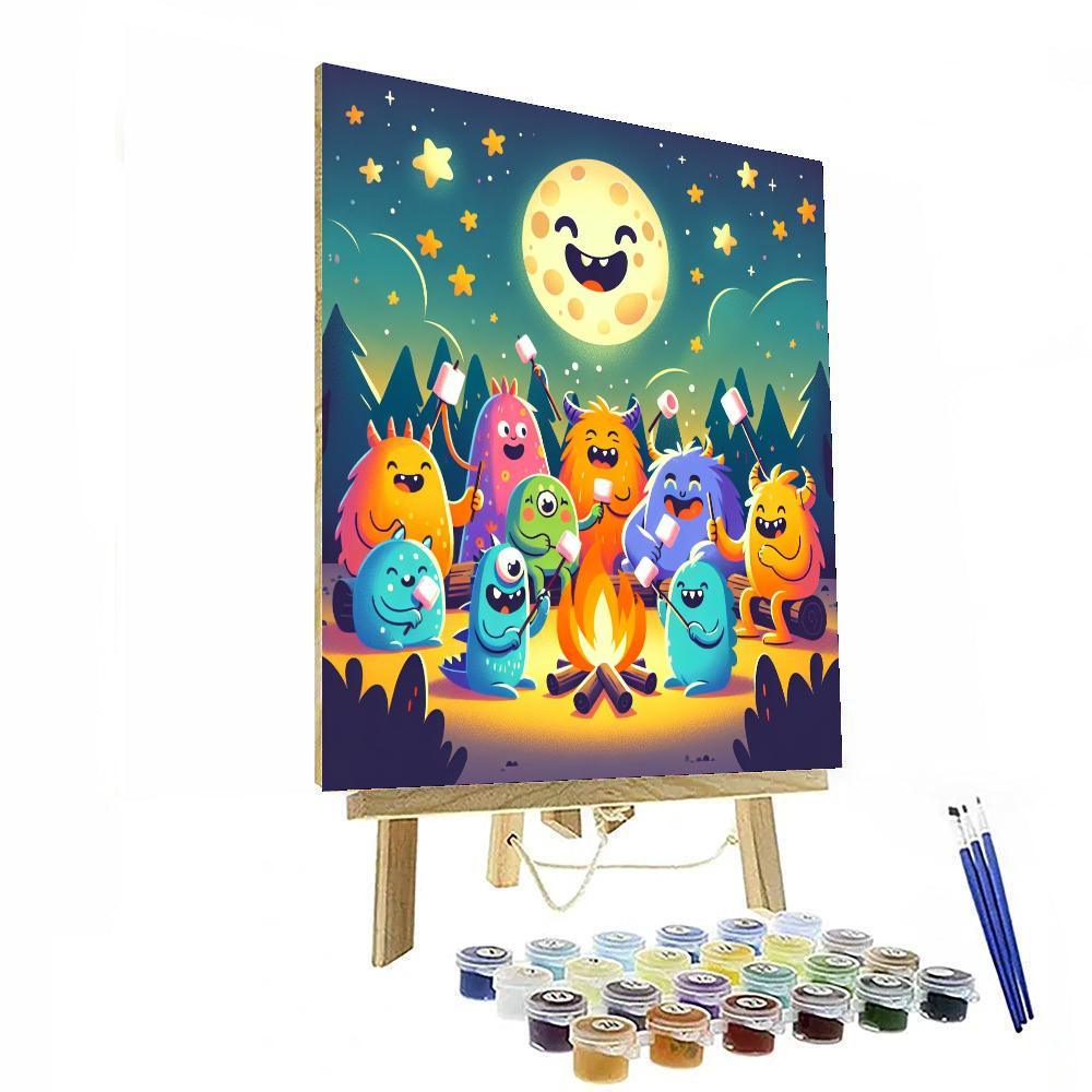 Silly Monster Campout Paint By Numbers Kits