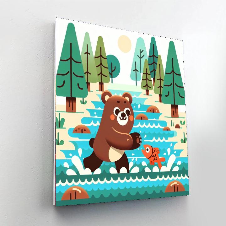 Bold Bear Paint By Numbers Art