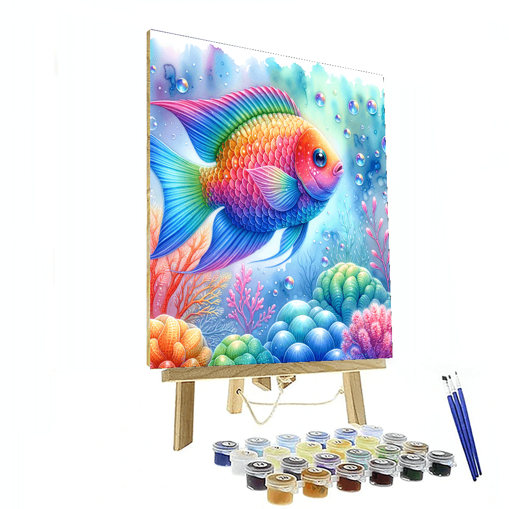 Radiant Rainbow Fish - DIY Painting By Numbers Kit