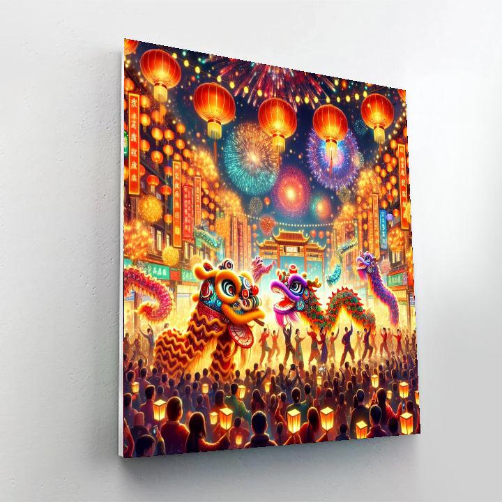 Spring Lantern Festival - China Number Painting