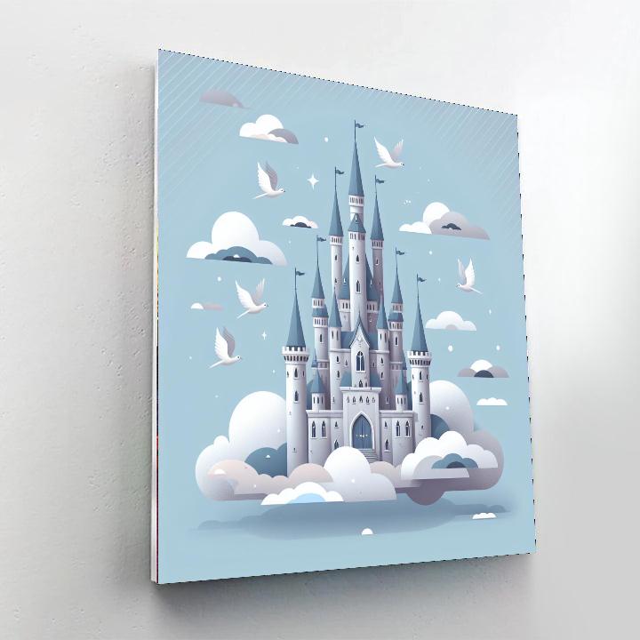 Floating Cloud Castle Painting By Numbers Kit