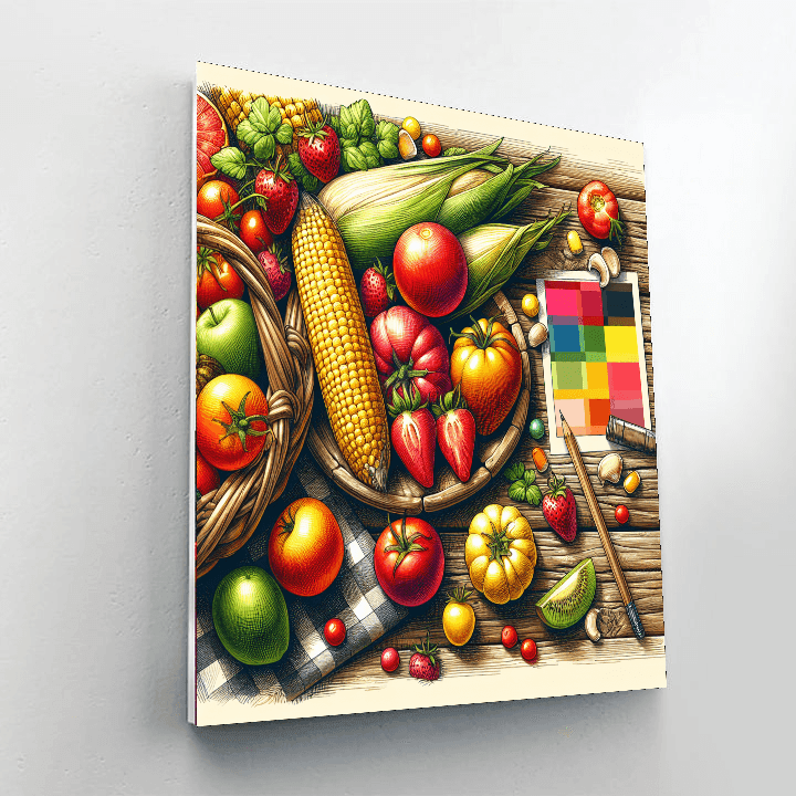 Bright Summer Harvest Paint By Numbers