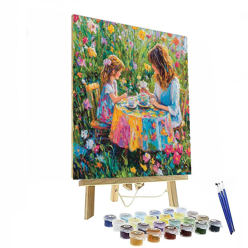 A Garden Tea Party Paint By Number