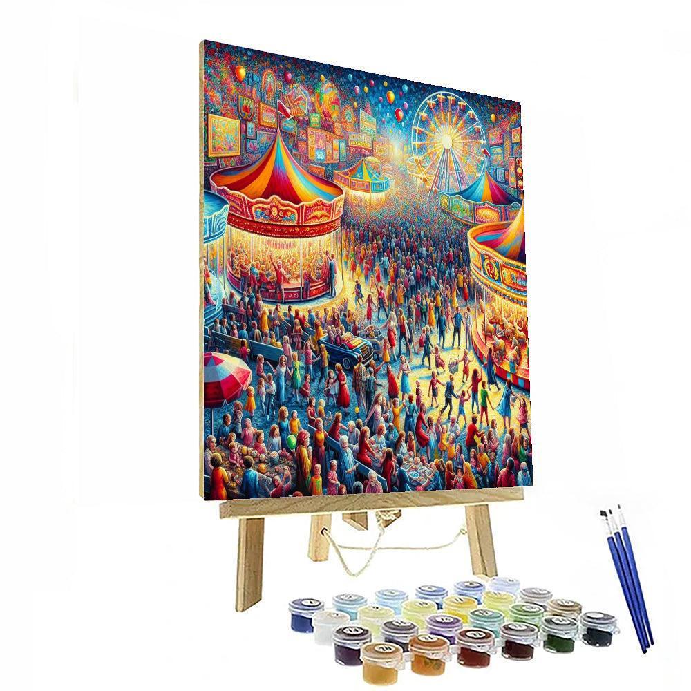 Delightful Carnival Magic Painting By Numbers Kit