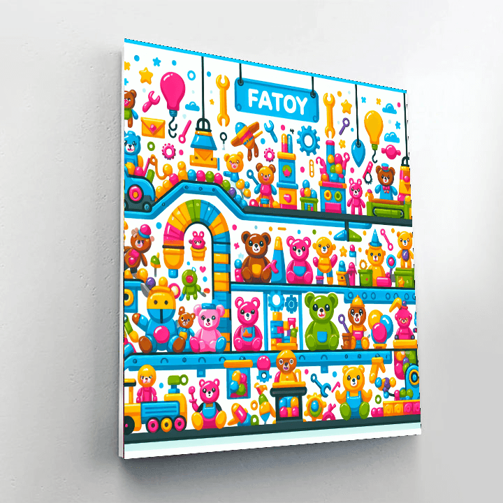 Magical Toy Factory Paint By Color