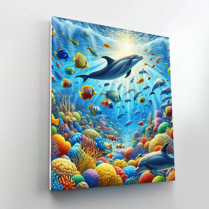 Vibrant Underwater Fantasy DIY Paint By Numbers