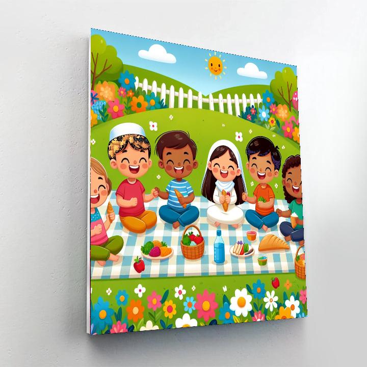 Glorious Garden Picnic Painting By Numbers Kit