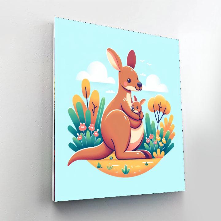 Caring Kangaroo Numbered Painting Kits
