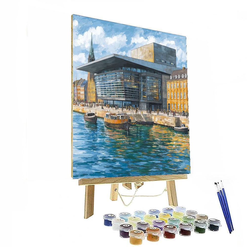 Copenhagen Opera House DIY Paint By Numbers