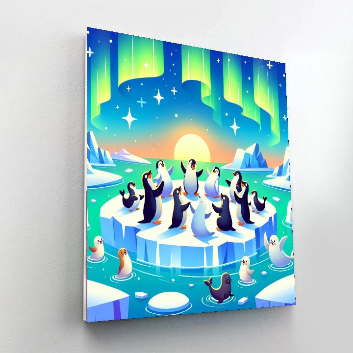 Polar Plunge Party Numbered Painting Kits