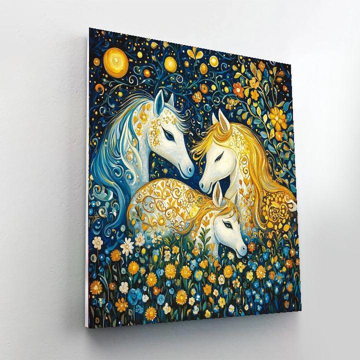 Gustav Klimt Inspired Ethereal Animals  Paint By Number