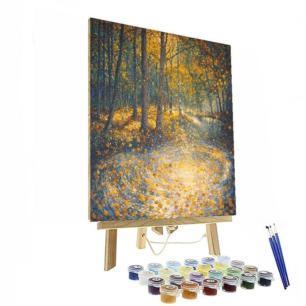 Georges Seurat Inspired Whispers Of Autumn Symphony  Paint By Color