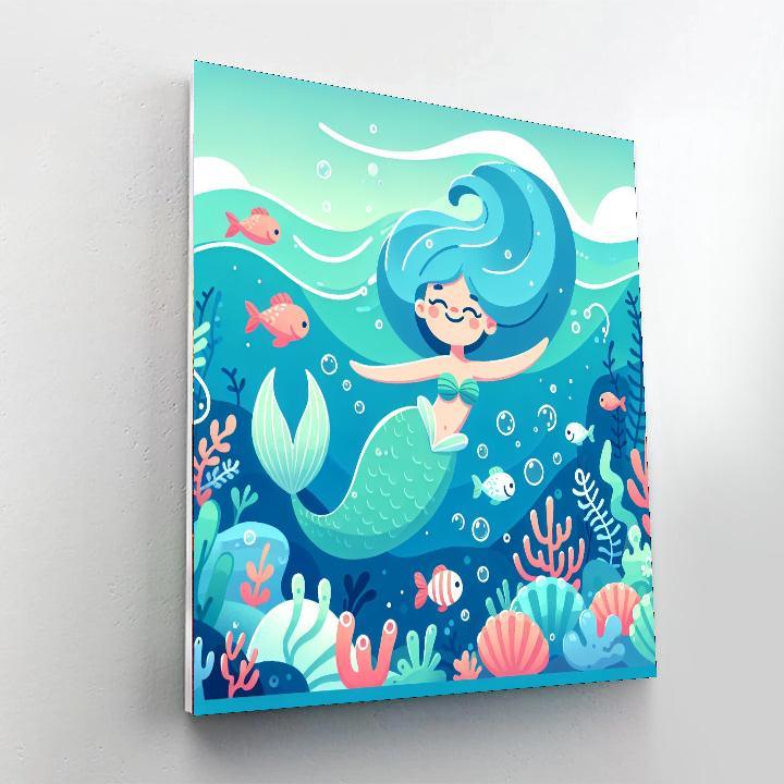 Mermaid's Ocean Journey Painting By Numbers Kit