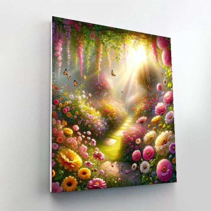 Charming Garden Sanctuary Paint By Color