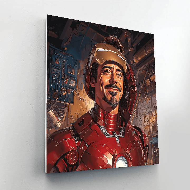 Robert Downey Jr.: The Iron Innovator Paint By Numbers Kits