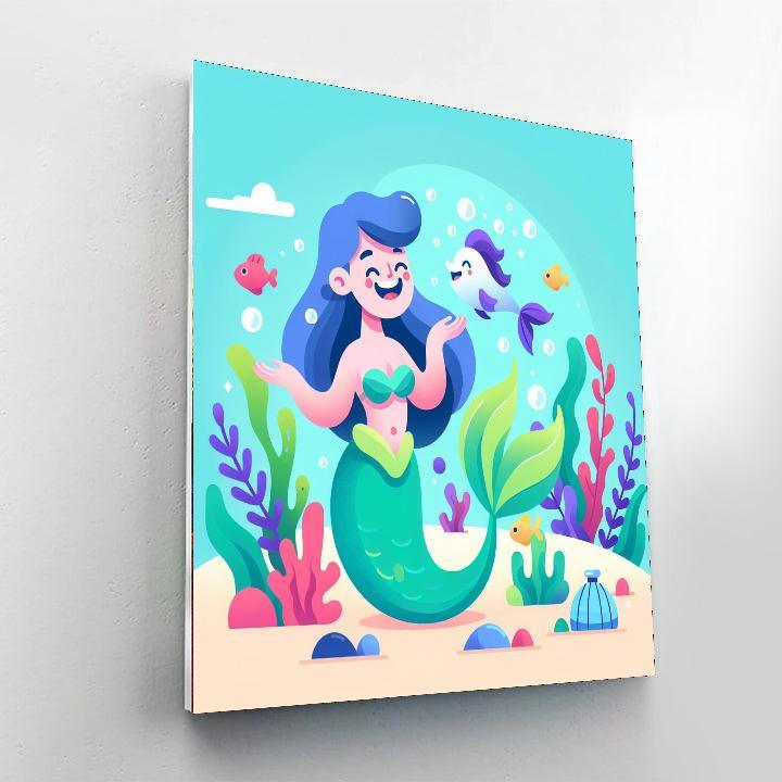 Merry Mermaid Lagoon Paint By Number