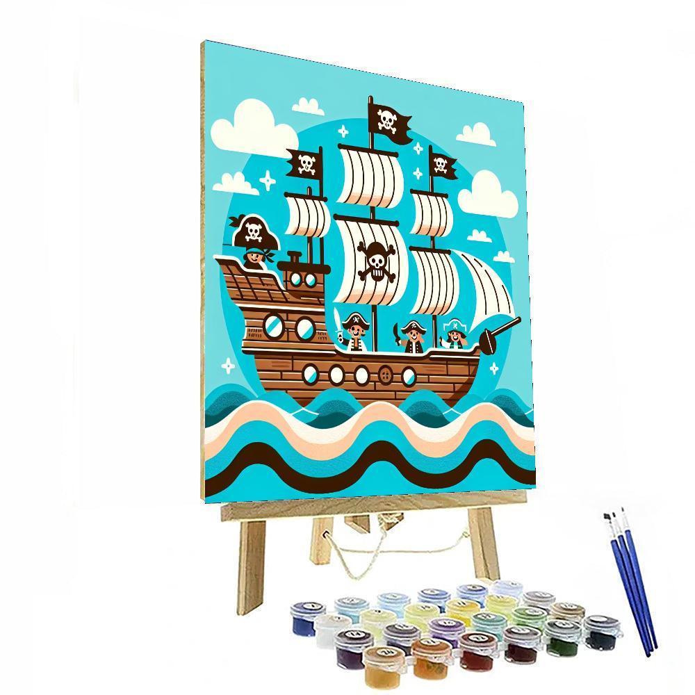 Merry Pirate Voyage Paint By Numbers Kits