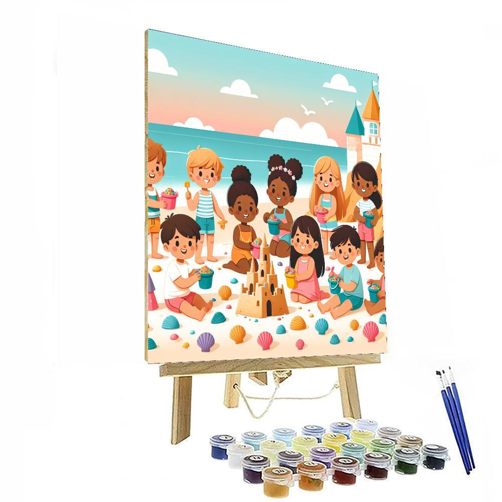Seaside Fun Painting Number Kit