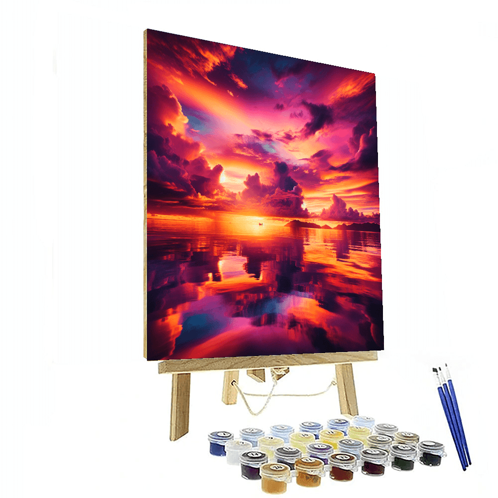 Majestic Sunset Painting By Numbers Kit