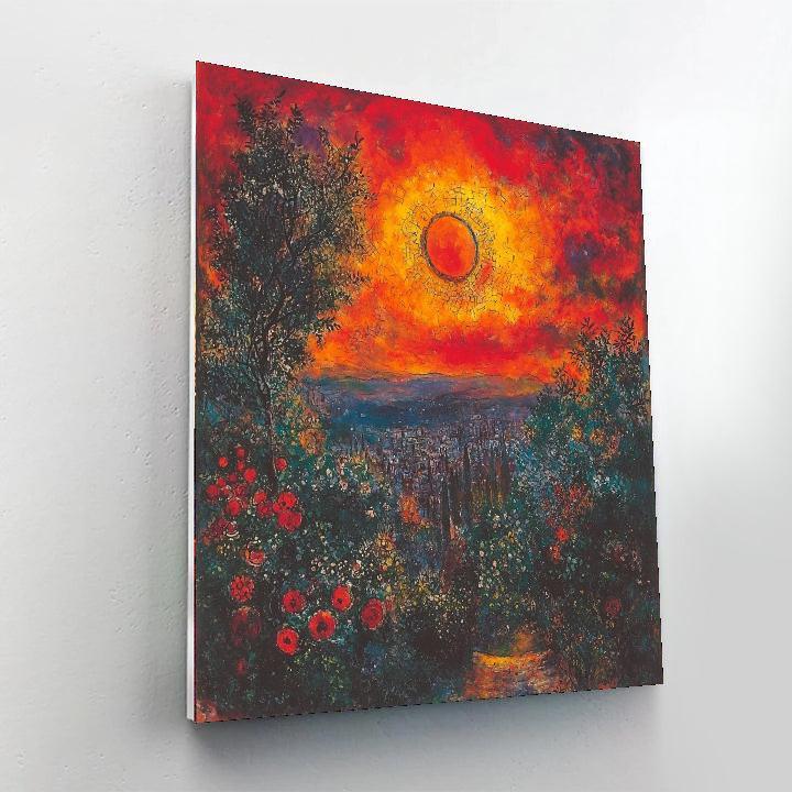 Marc Chagall Inspired Bohemian Sunset Reverie  Paint By Numbers Kits