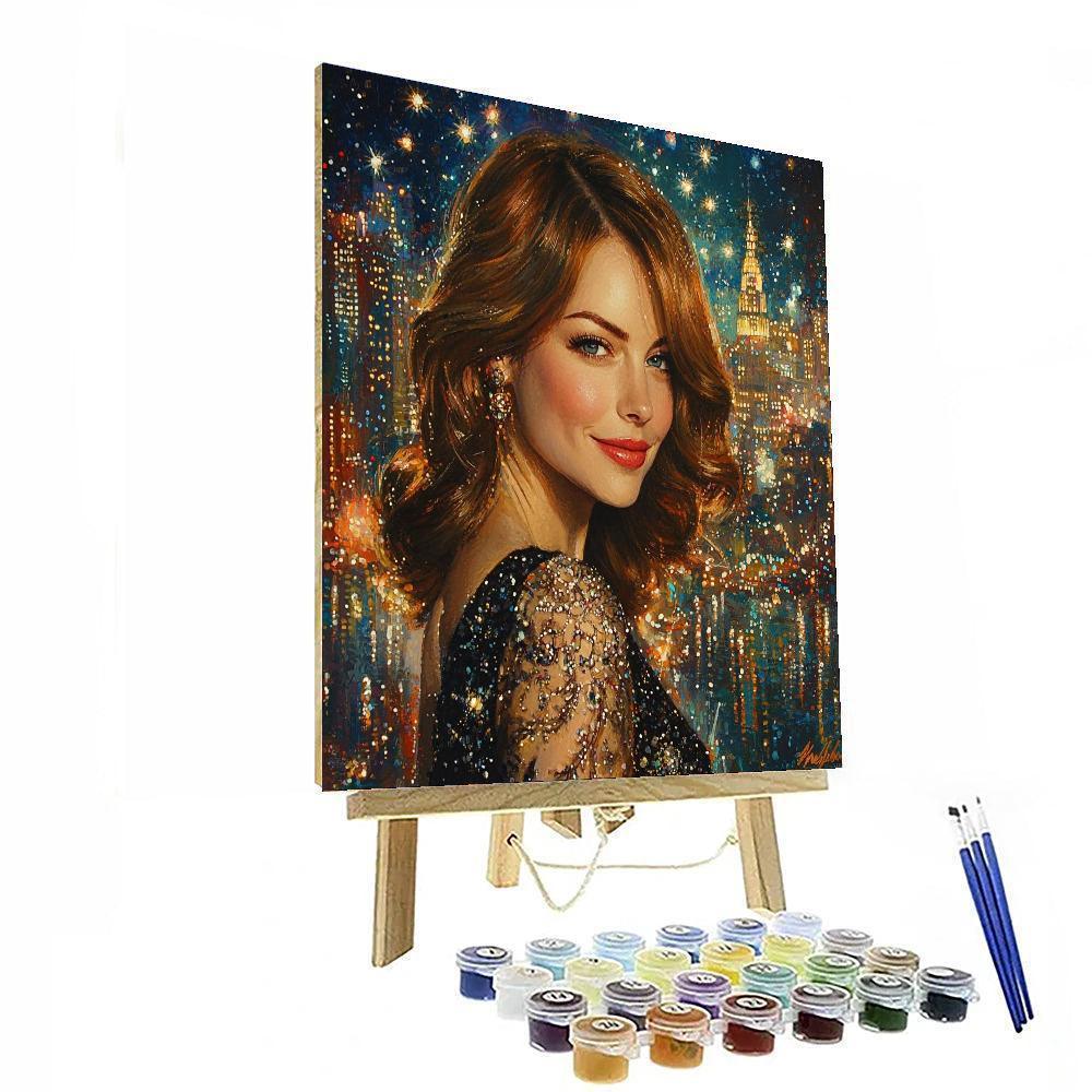 Emma Stone: The Transformative Spirit Of The Artist Paint By Color