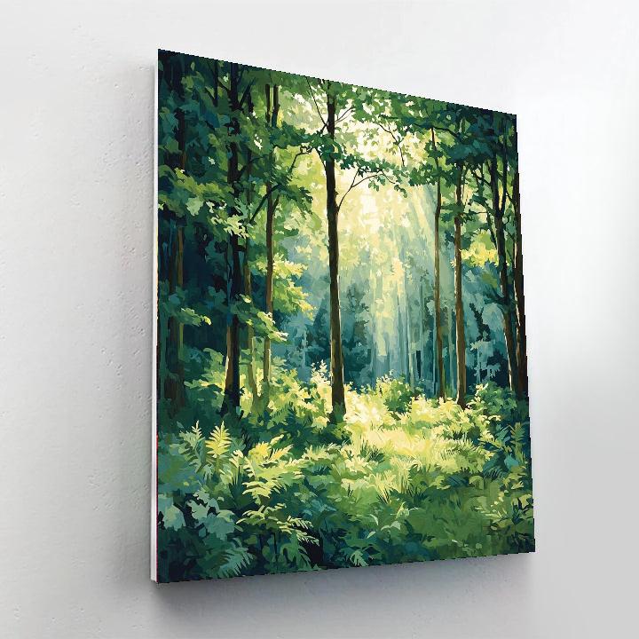 Paul Cézanne Inspired Harmonious Forest Reflections  Paint By Numbers Kits