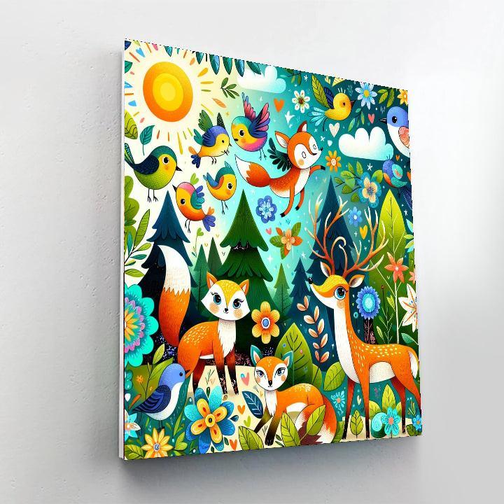 Whimsical Wildlife Wonders Paint By Number