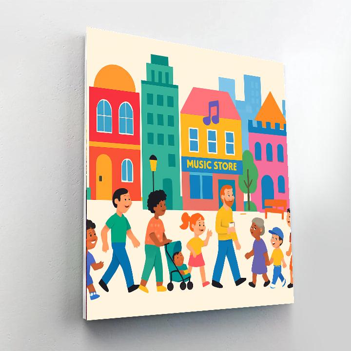 Fantastic Cityscape Paint By Numbers