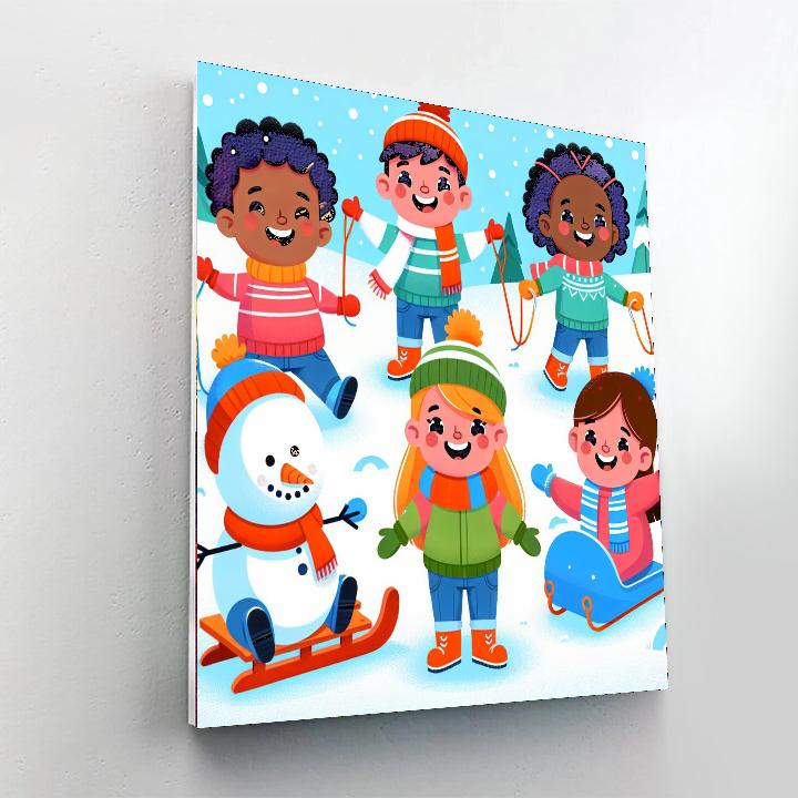 Snowy Serenade Numbered Painting Kits