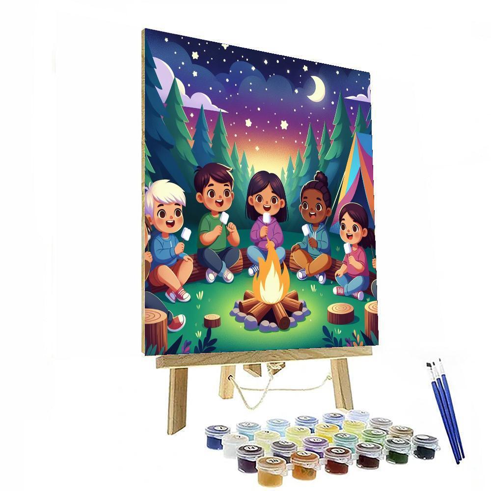 Cuddly Critter Campout Paint By Color