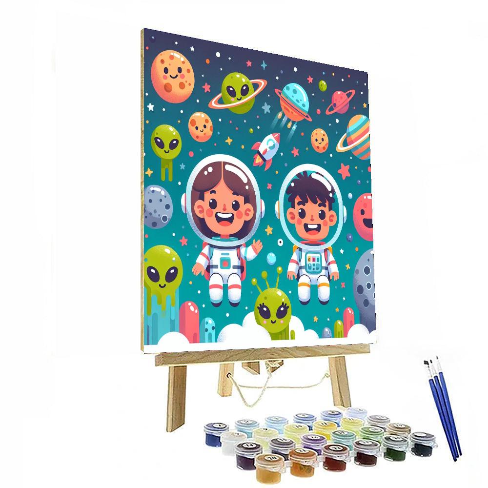 Exploring Space And Beyond Painting Number Kit