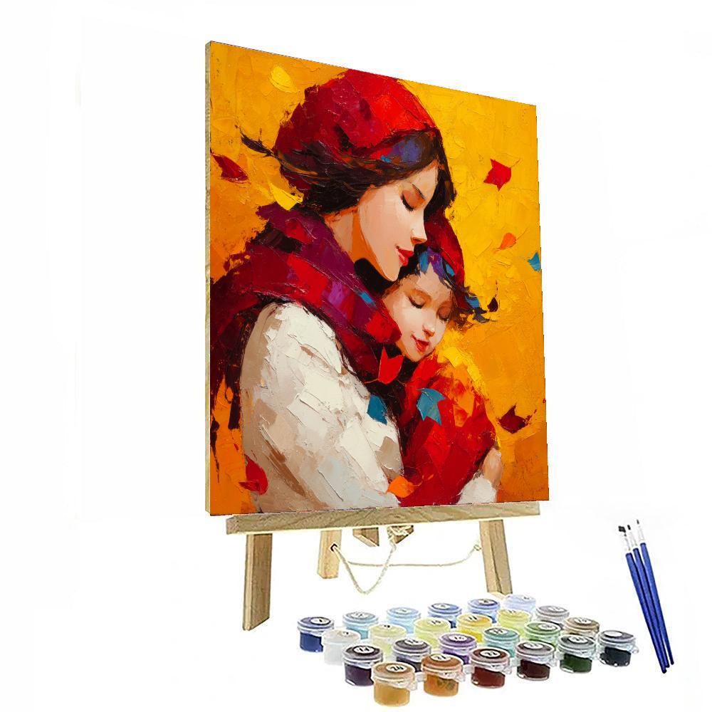 A Warm Embrace In Autumn Paint By Number