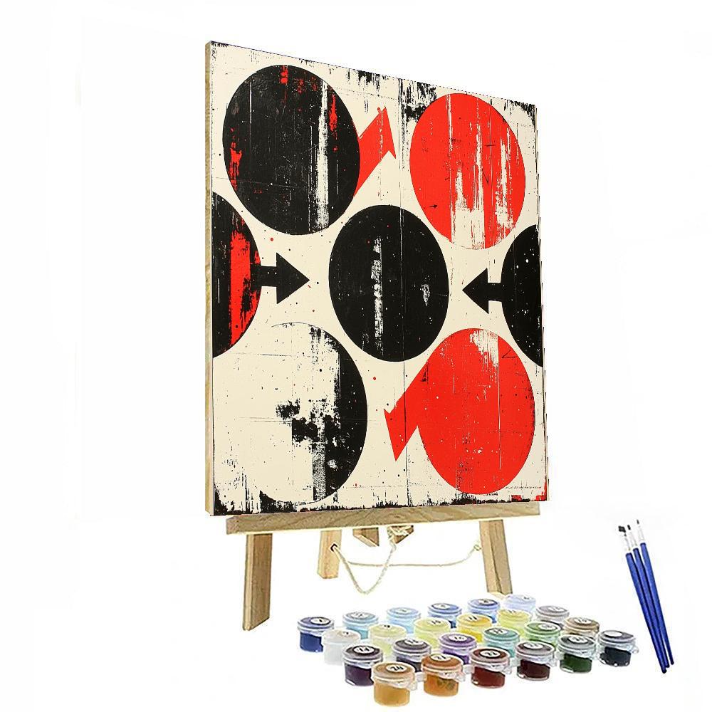 Banksy Inspired Cycle Of Excess  DIY Paint By Numbers