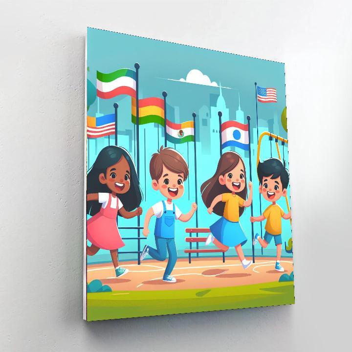 Creative City Park Paint By Numbers Kits