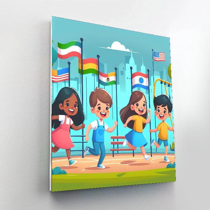 Creative City Park Paint By Numbers Kits