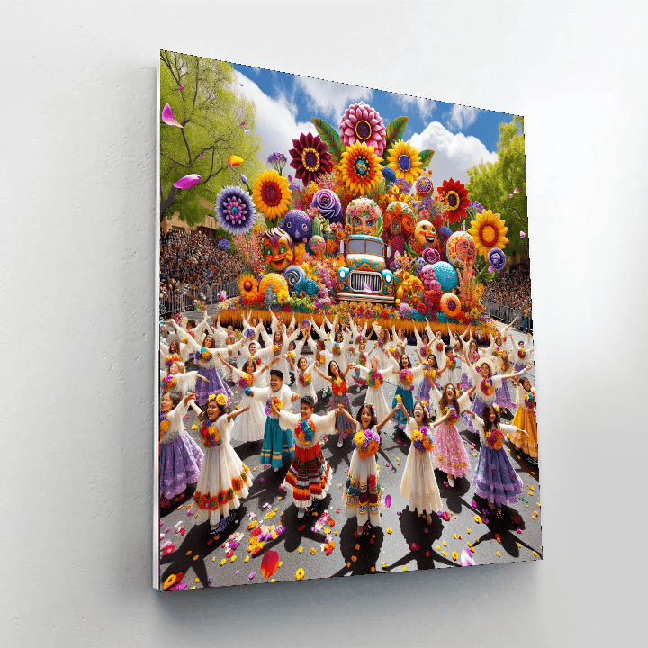 Flower Festival - Madeira, Portugal Numbered Painting Kits