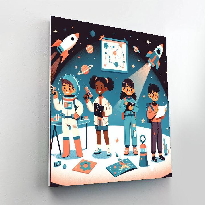 Galactic Hero Academy Painting Number Kit