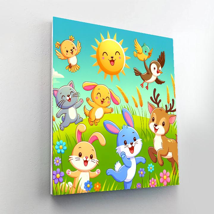 Sunny Meadow Gathering Paint By Color