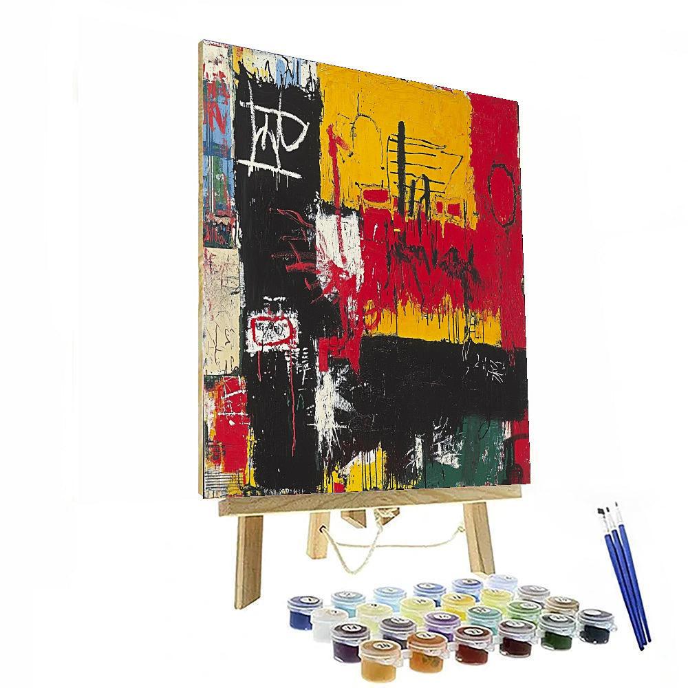 Jean-Michel Basquiat Inspired Shadows Of History  Paint By Numbers Kits