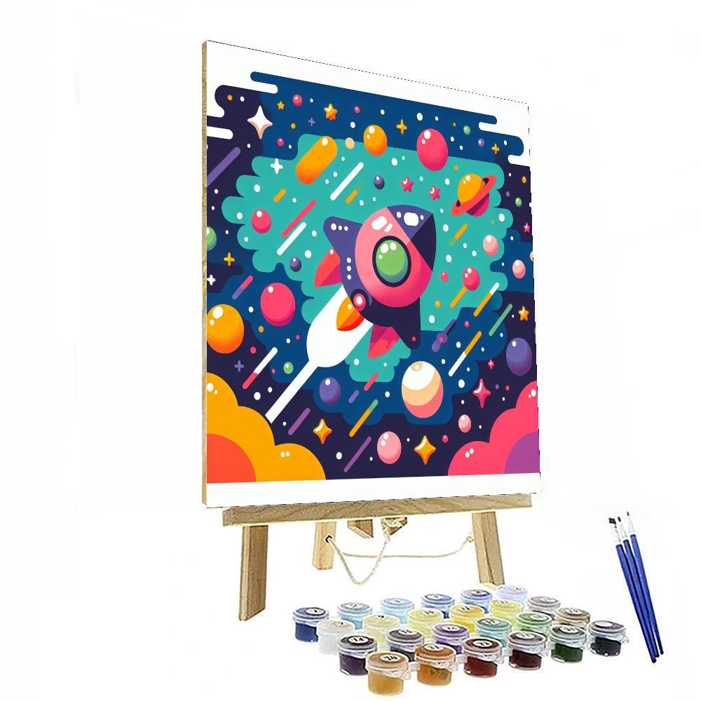 Bright Space Adventure Paint By Number