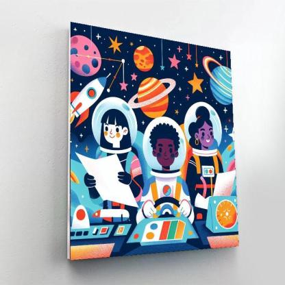 Galactic Quest Heroes Paint By Number