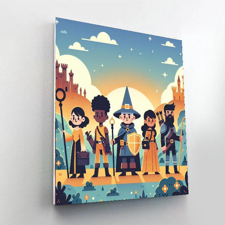 Fantasy Castle Journey Numbered Painting Kits