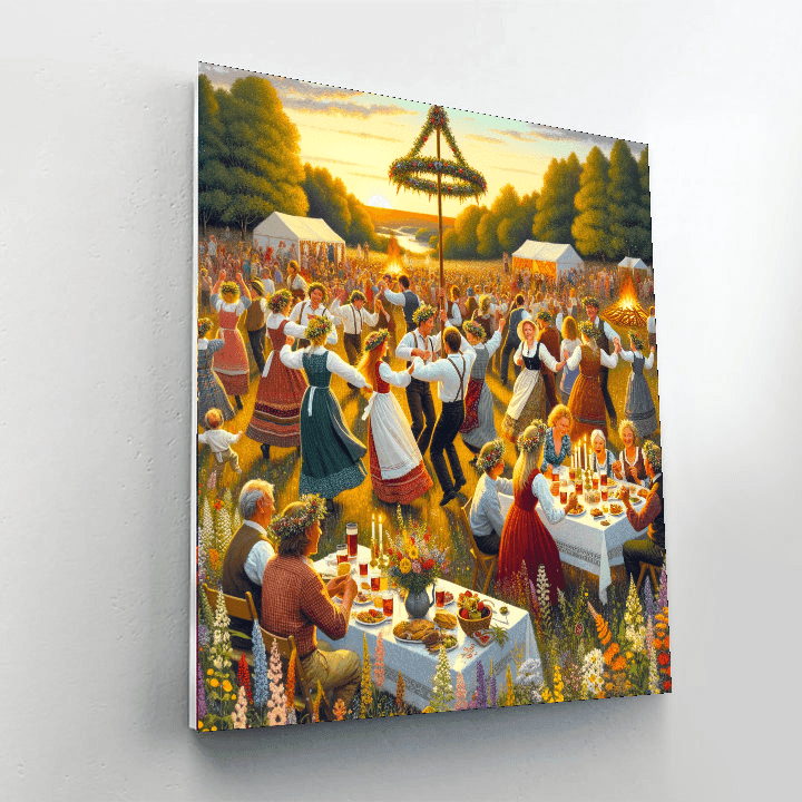 Midsummer Eve - Sweden Painting By Numbers Kit