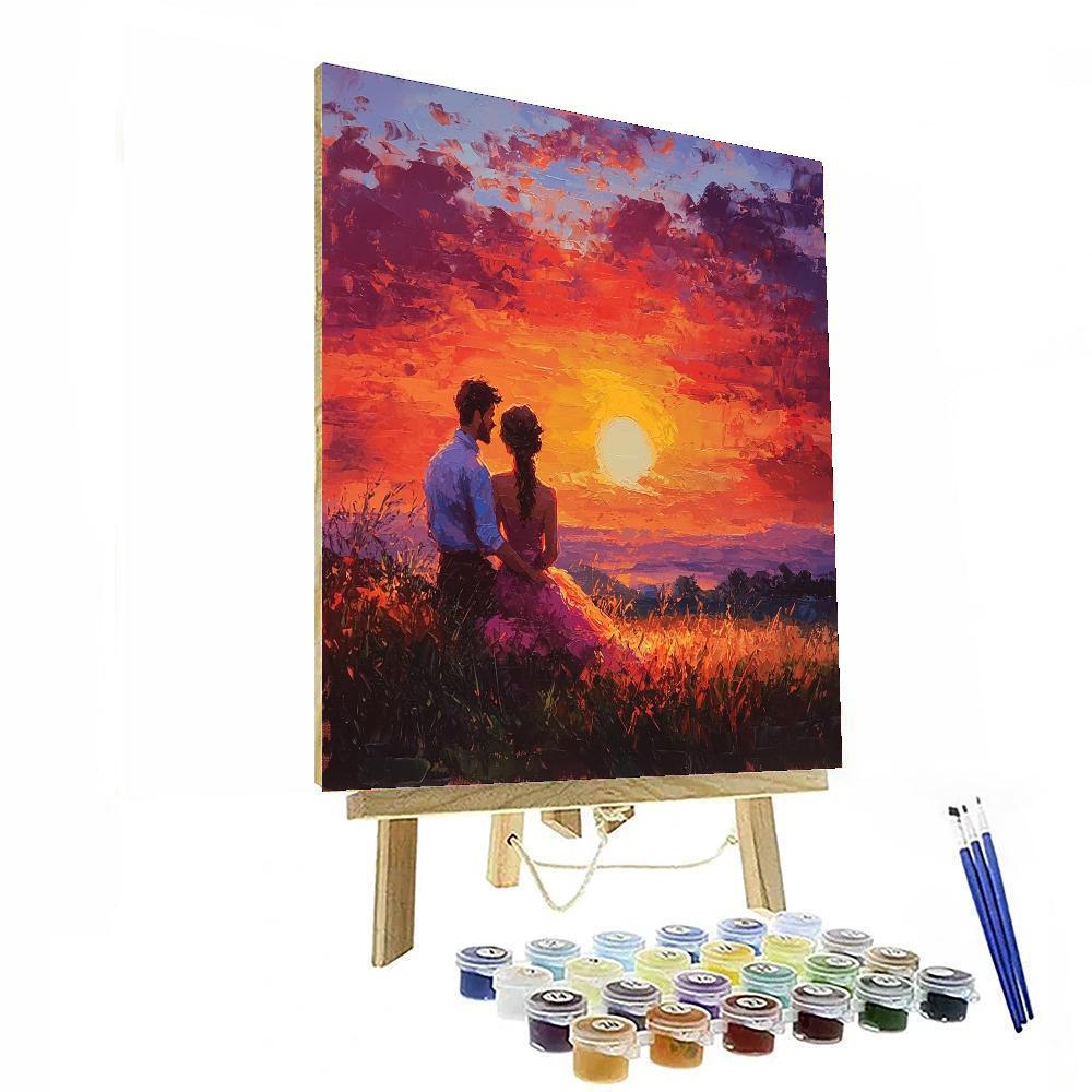 Embrace Of The Sunset Paint By Numbers